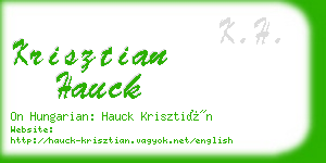 krisztian hauck business card